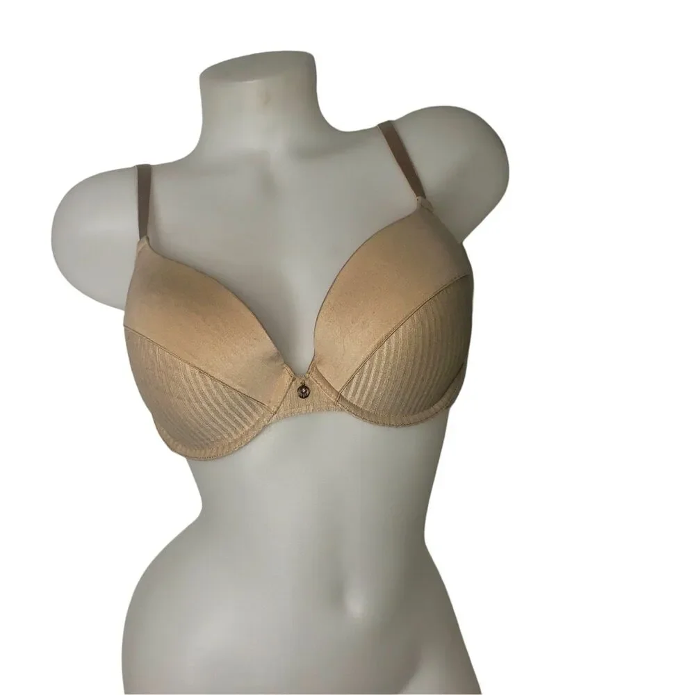 JENNIFER LOPEZ Nude Underwire Push Up Bra Womens Size 38C